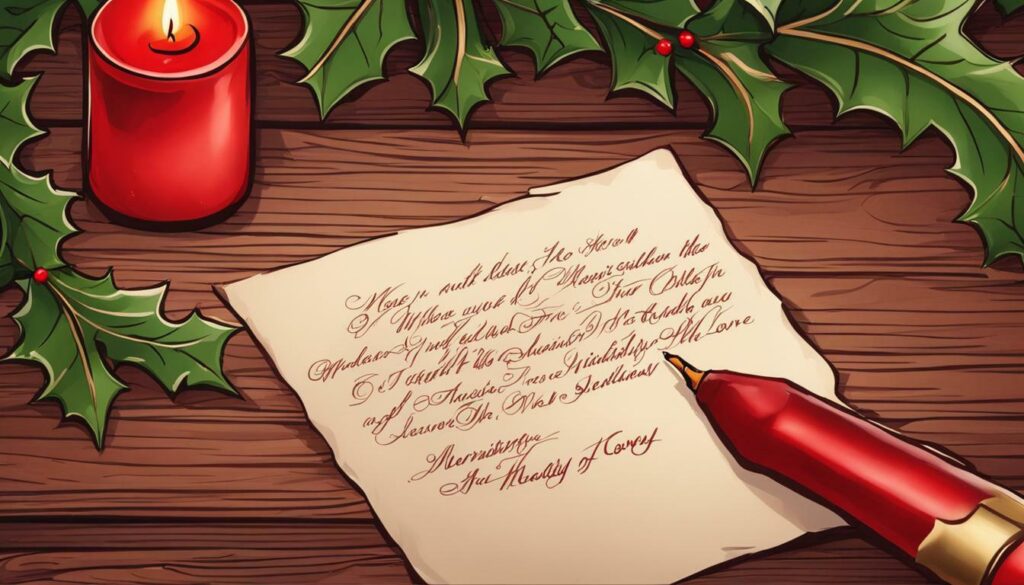 Christmas letter example