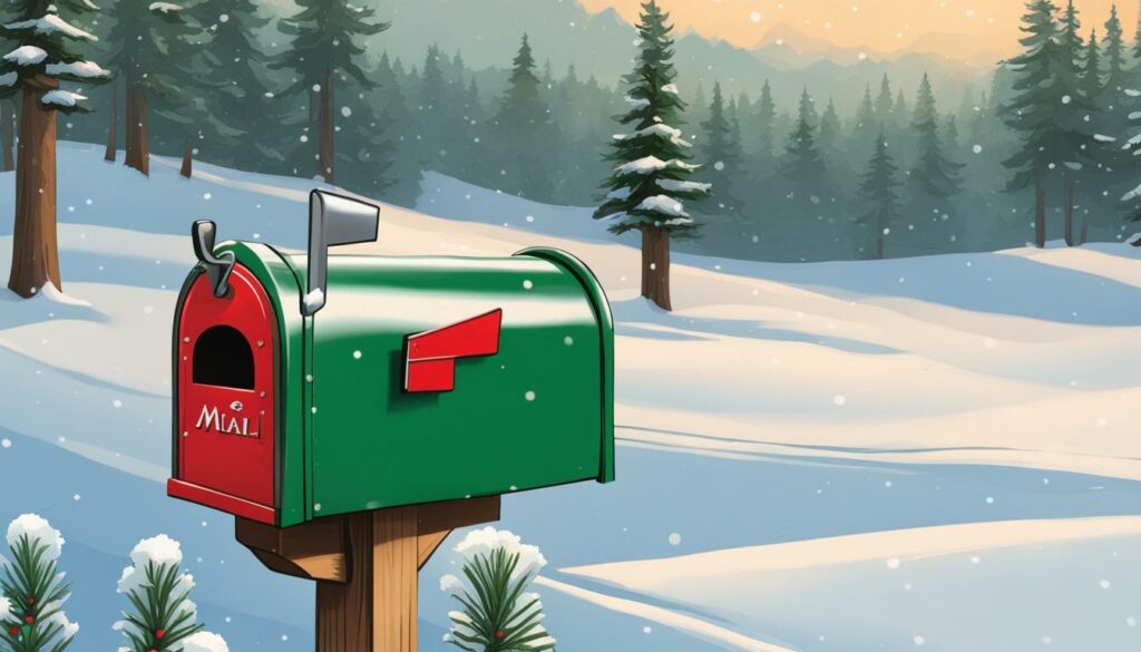 Image of Christmas mailbox