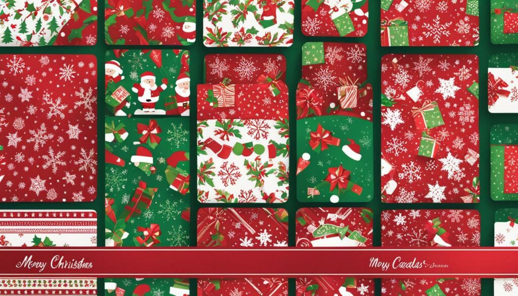 Christmas gift card templates