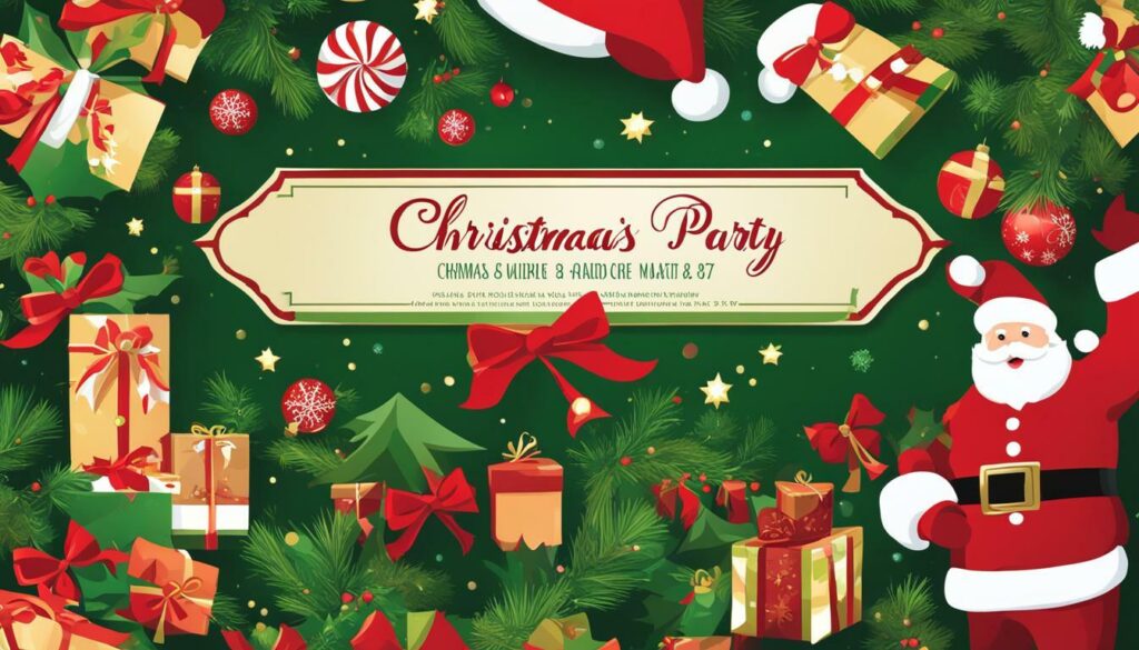 Christmas party invitations