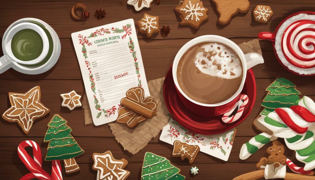 Christmas recipe cards