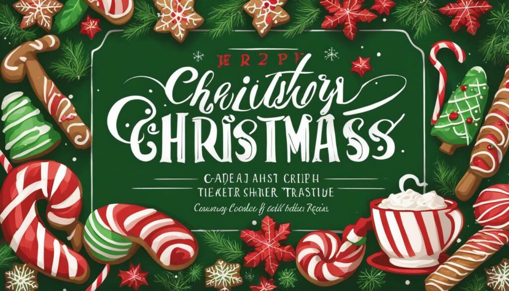 Christmas recipe cards