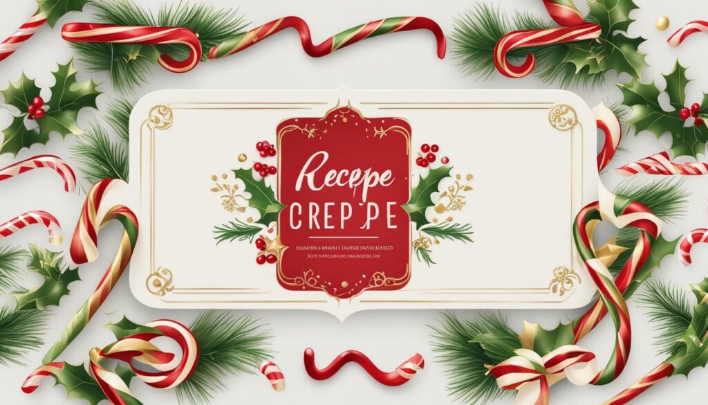 Free Christmas recipe card printables