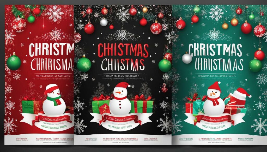 High-resolution Christmas flyer template