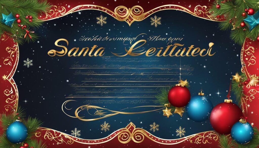 Magical Christmas Santa Letter Template