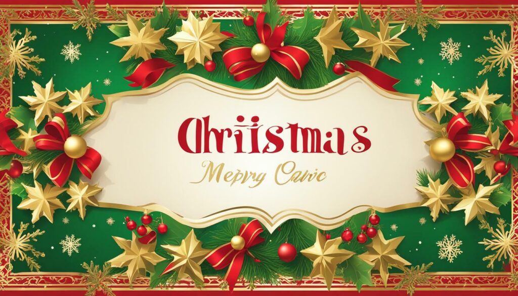 customizable Christmas card template