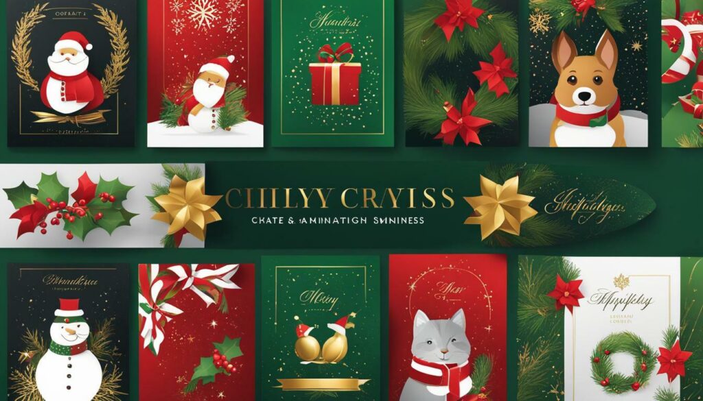 elegant holiday card templates for businesses