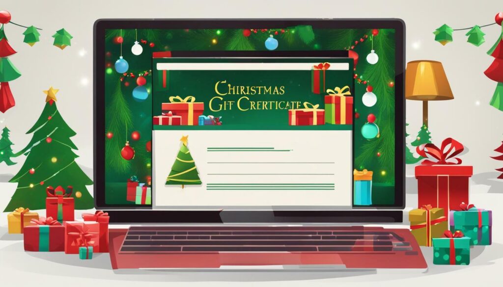 find free Christmas gift certificate templates