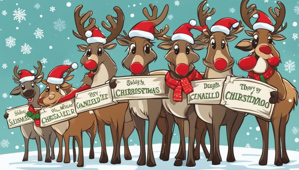 funny reindeer card template