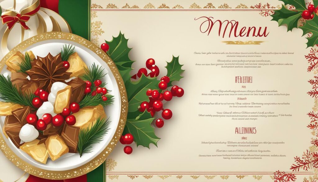 holiday party menu