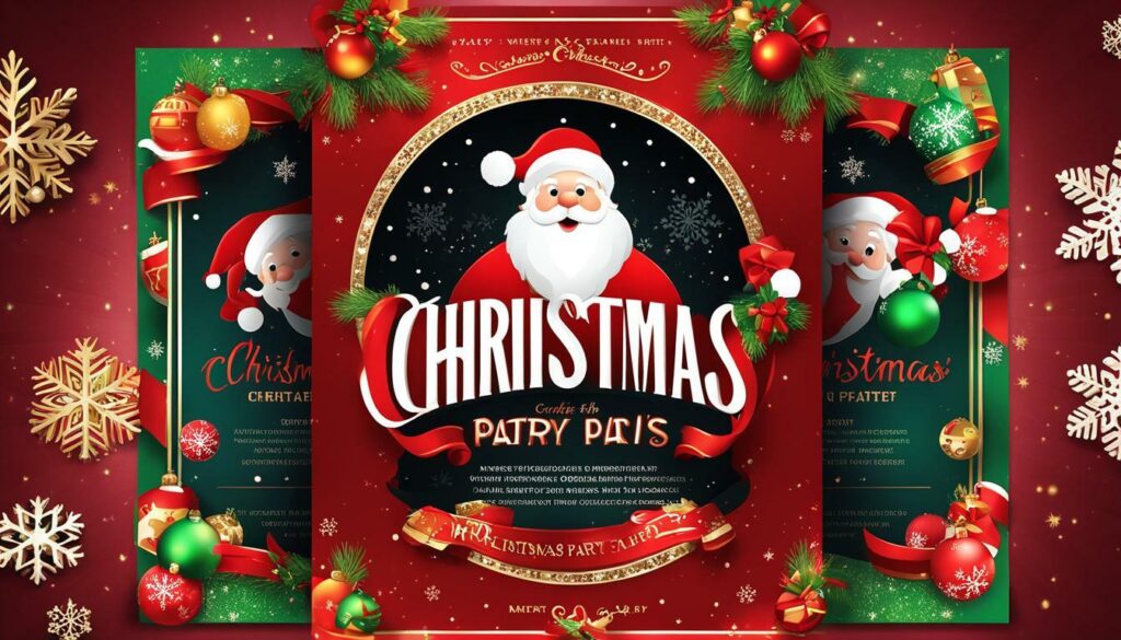 most viewed Christmas party flyer template