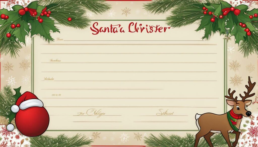 personalized santa letter template
