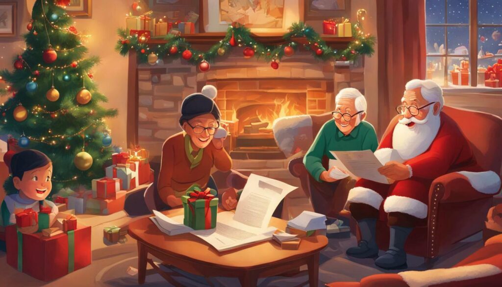 sending santa letters to grandparents