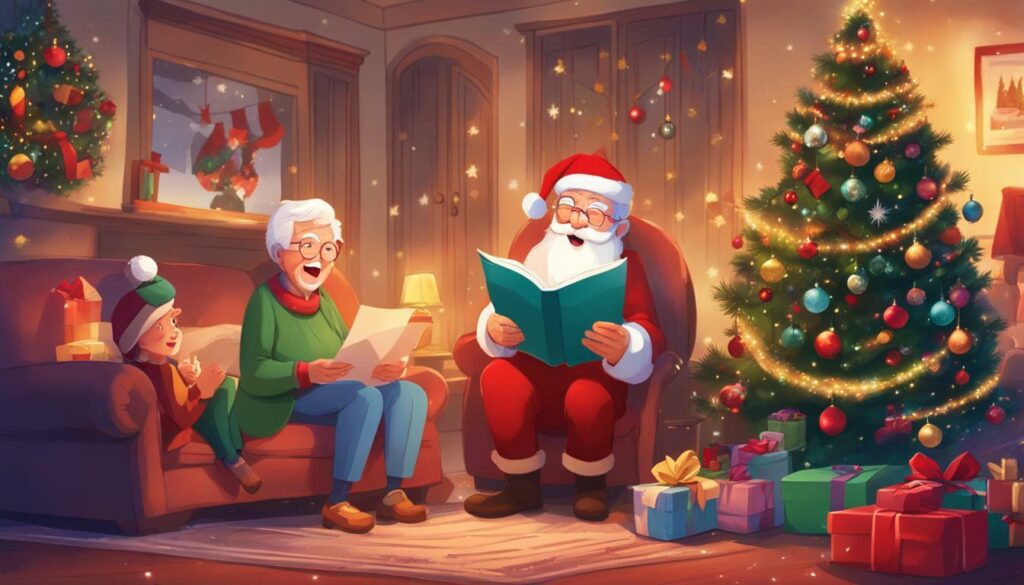 surprising grandparents with santa letters