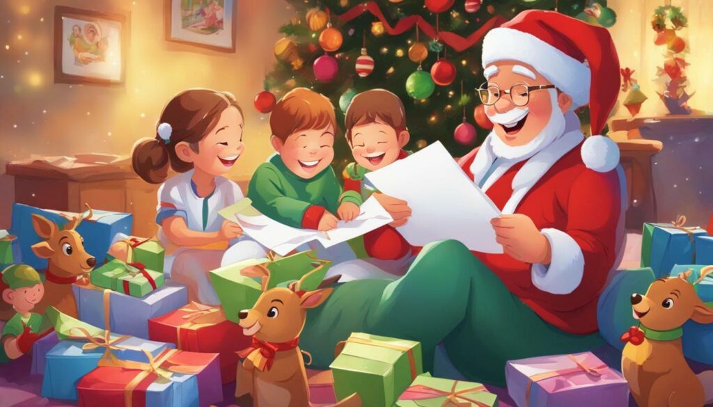 uplifting Santa letters for children receiving medical care