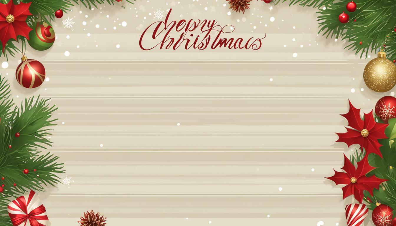 Christmas letter template