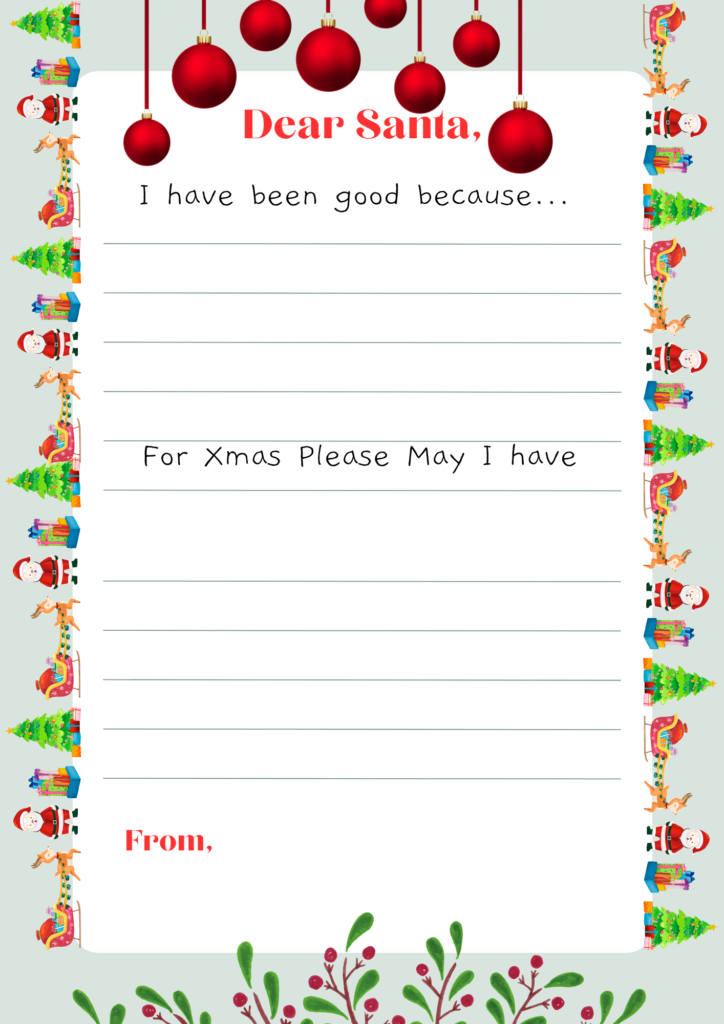 Download Your Free Printable Secret Santa Letter Template Today!