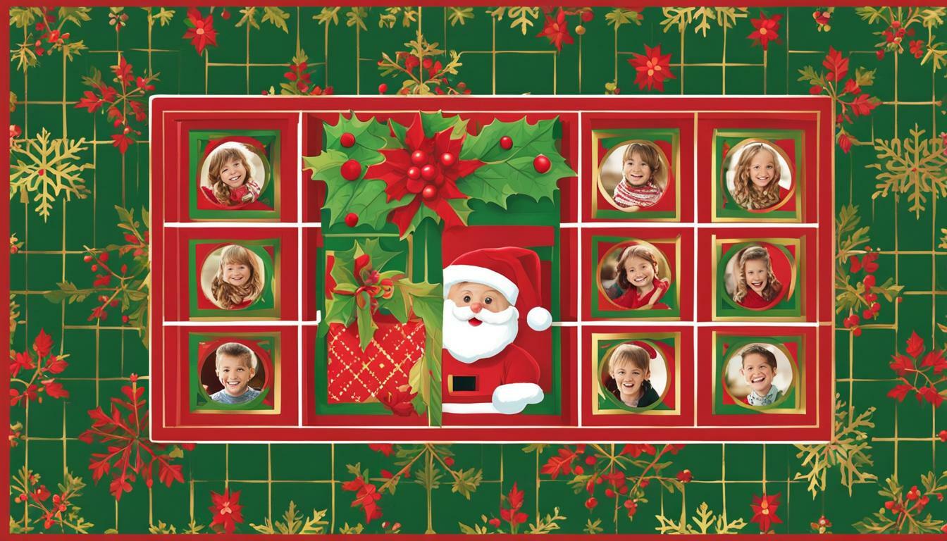 brady bunch christmas card template