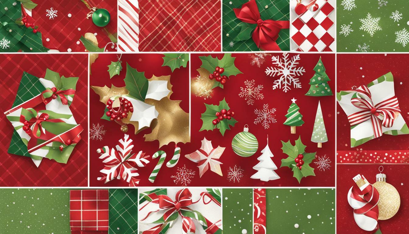 christmas card collage template