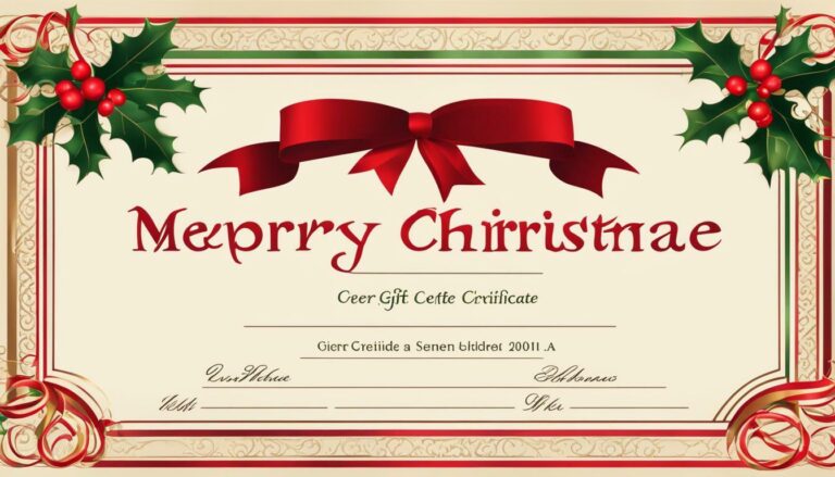 Download Your Free Christmas Gift Certificate Template Today!