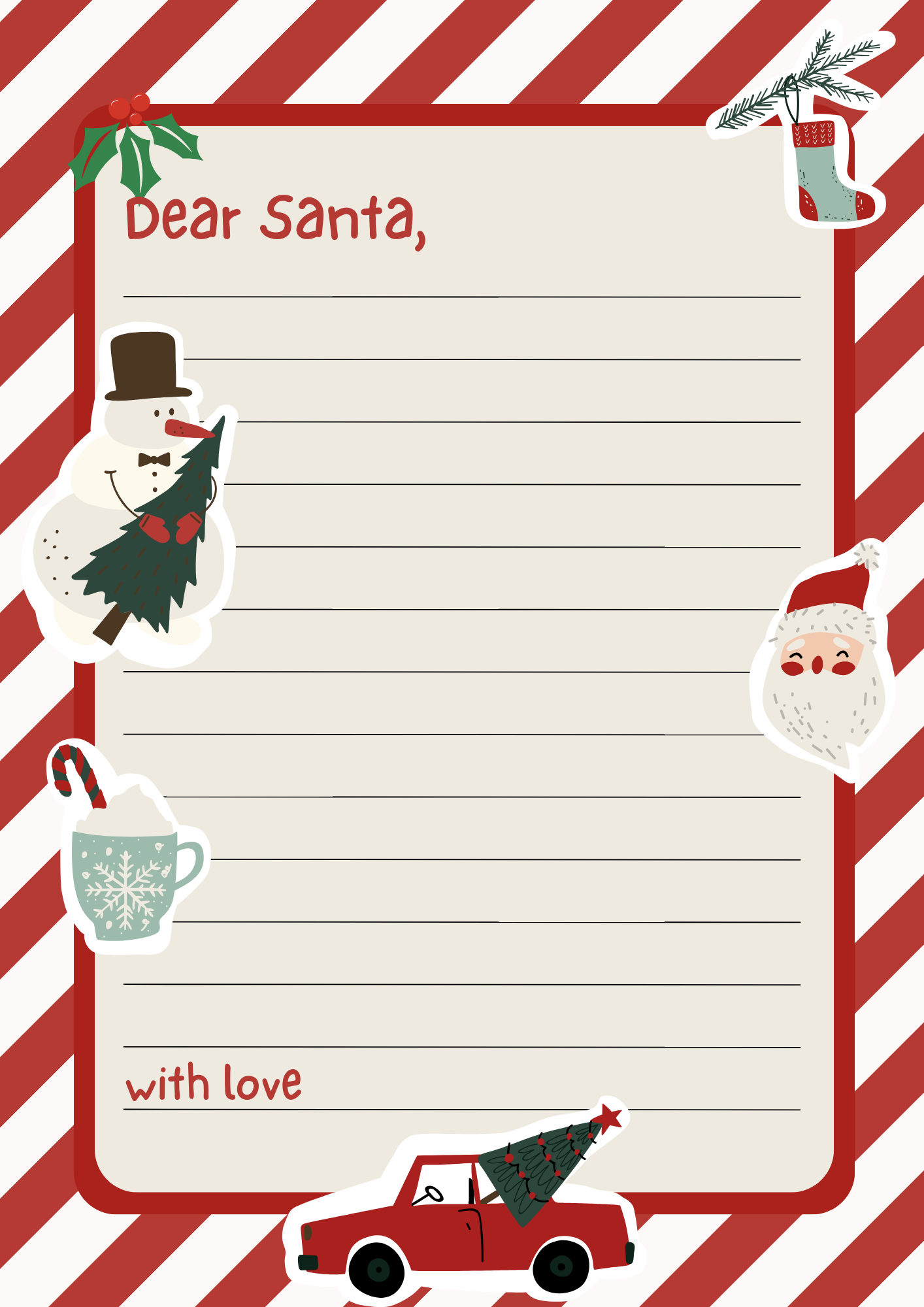 Create Magical Holidays with Blank Dear Santa Letters