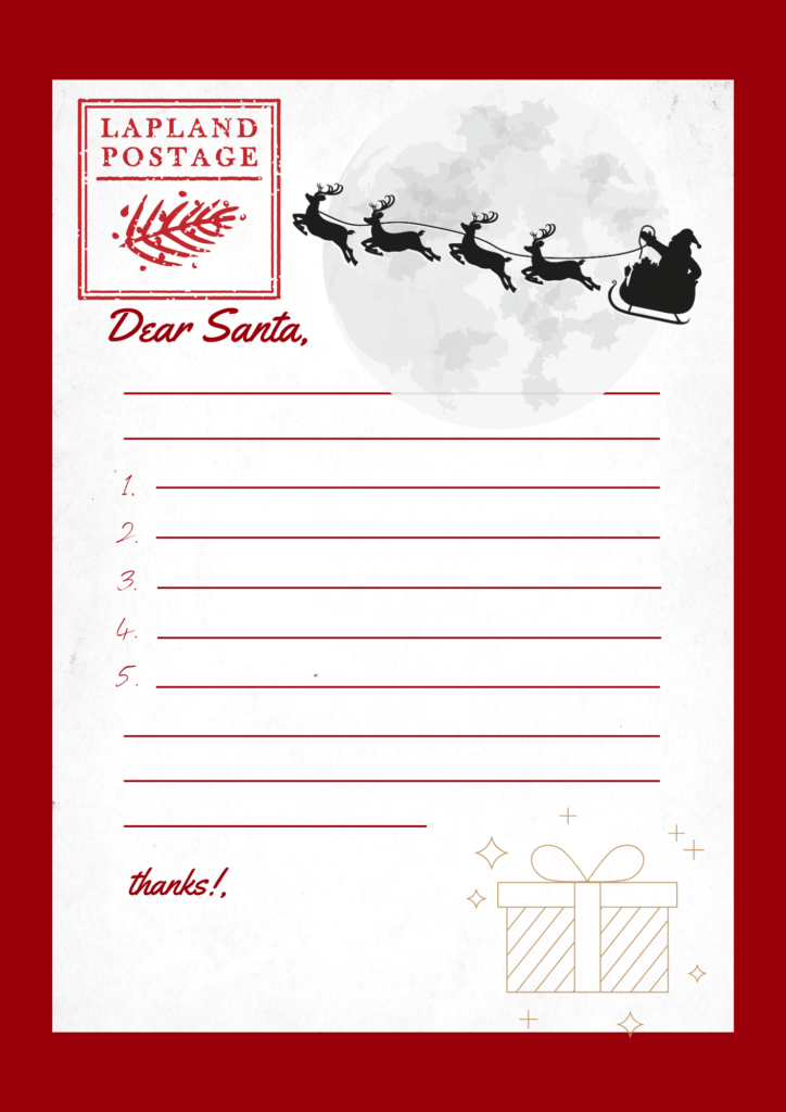 Download Your Free Printable Christmas Letter Templates Today!