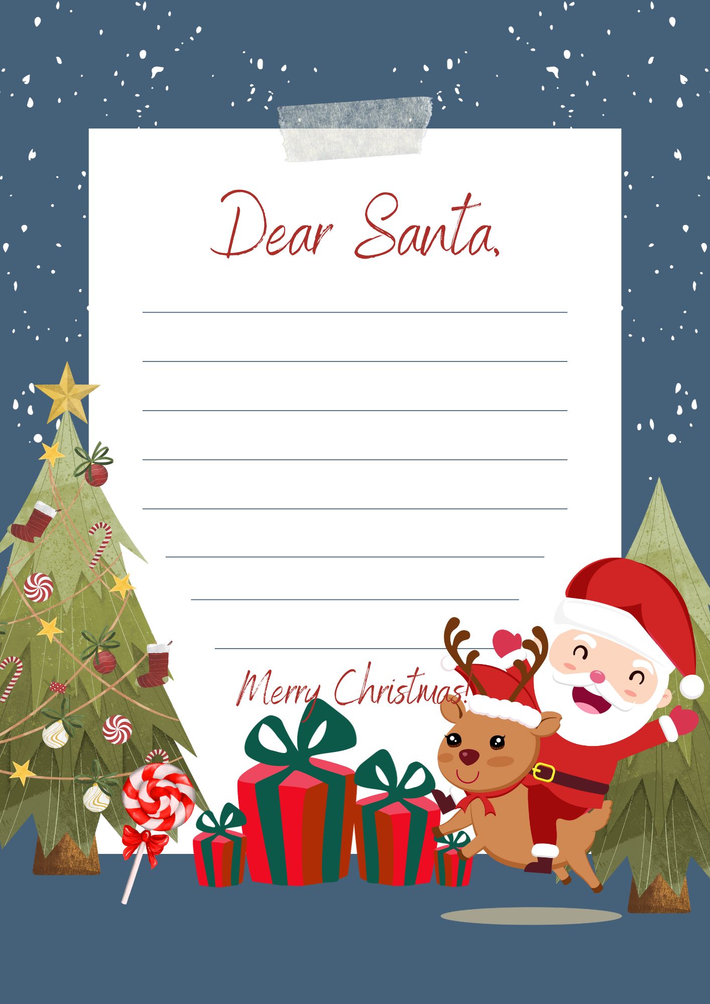 Create Magical Holidays with Blank Dear Santa Letters